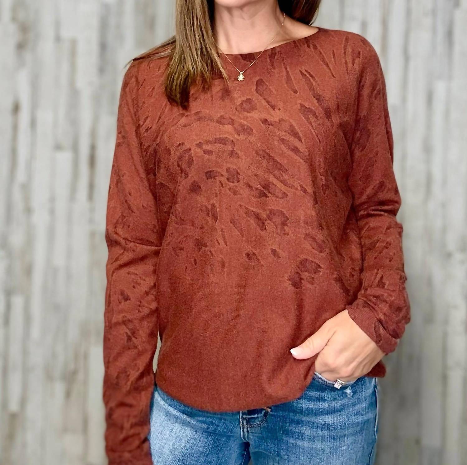 Charlie B - Manchester Animal Print Sweater