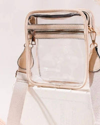 Zenana - Women's Transparent Vegan Leather Crossbody Purse