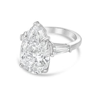Diana M Jewels - Women's Pear & Baguette Lab-Grown Diamond Ring (10.00 Ct) - Bold