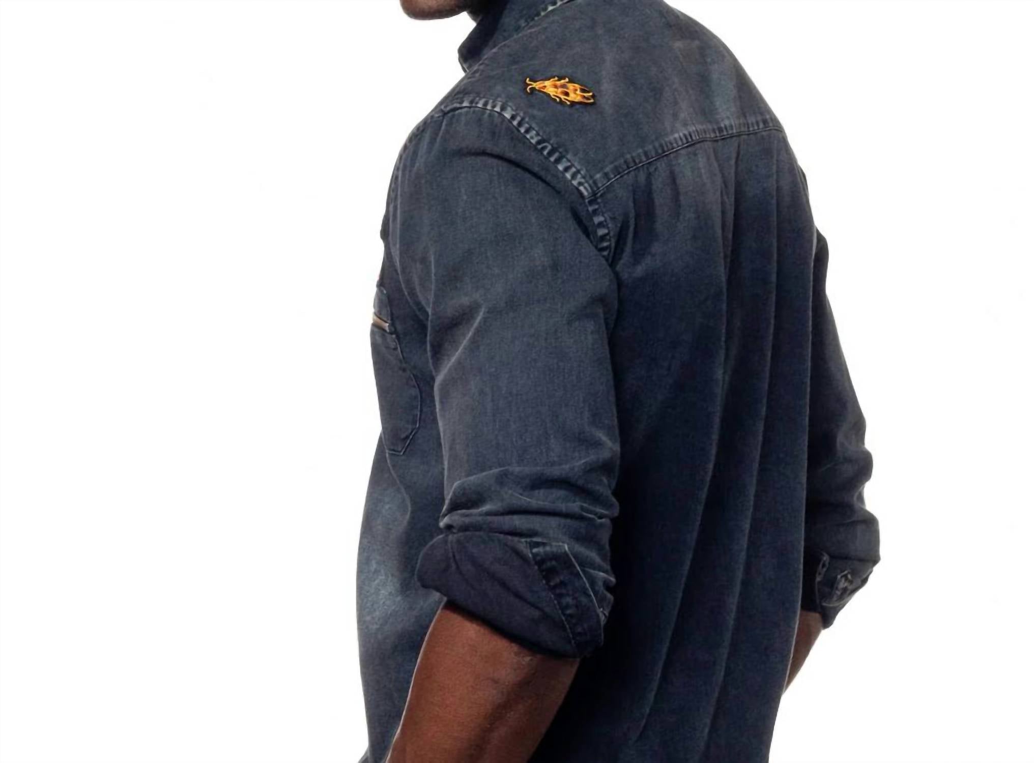 Eight X - Grizzly Bear Denim Button Down Shirt