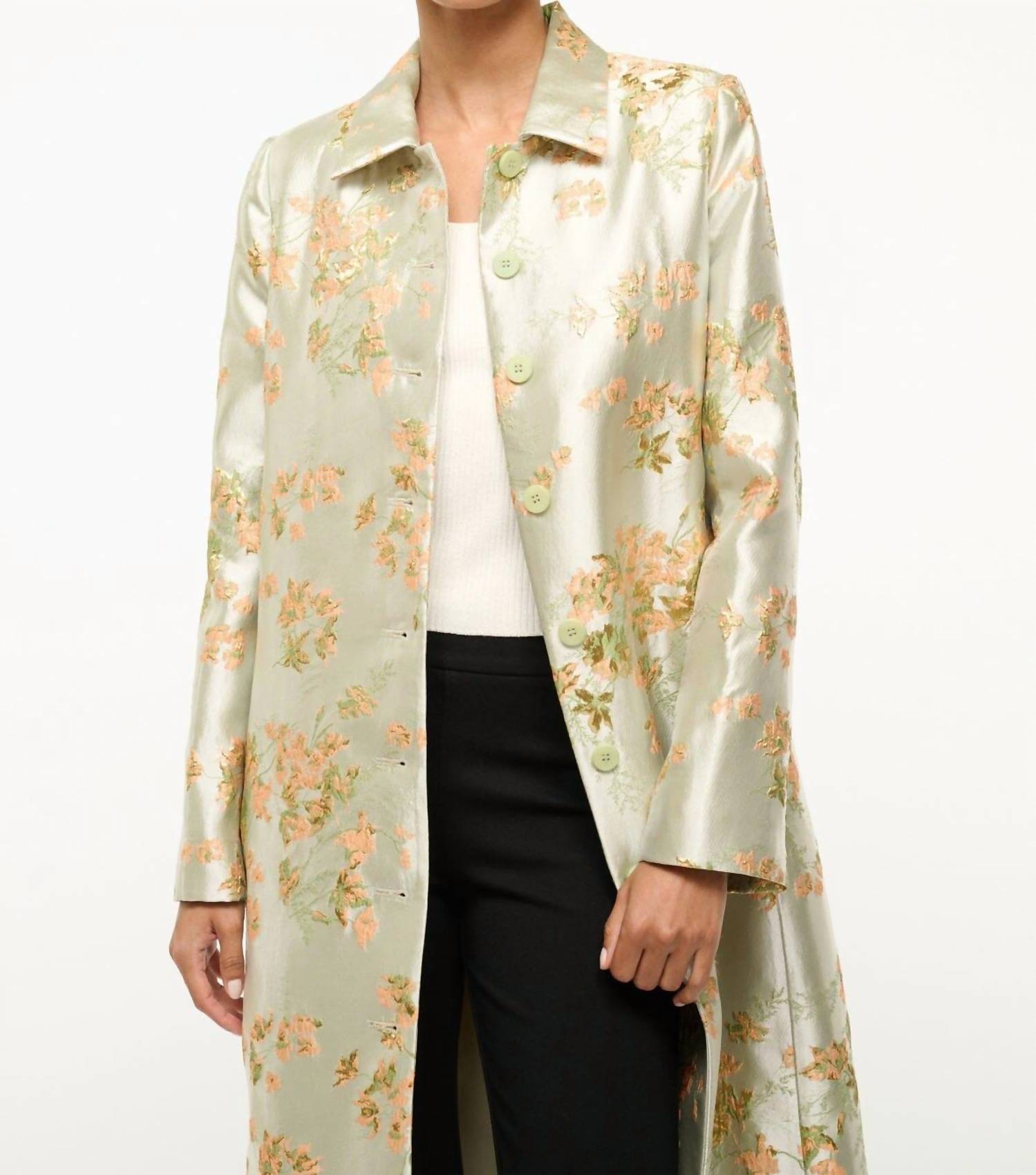 Staud - Antoinette Metallic Coat