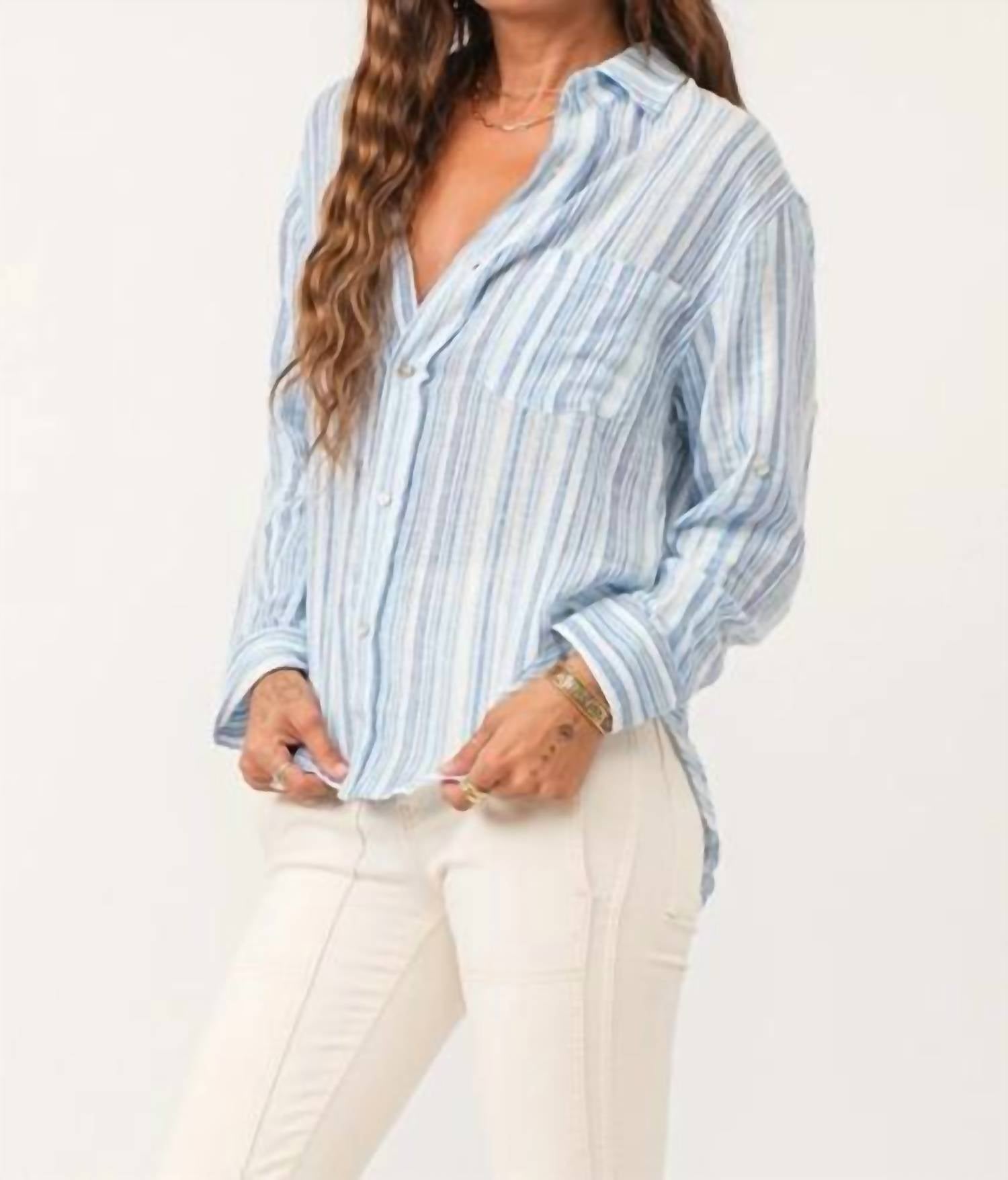 Dear John Denim - Lola Oversized Button-down Boyfriend Shirt
