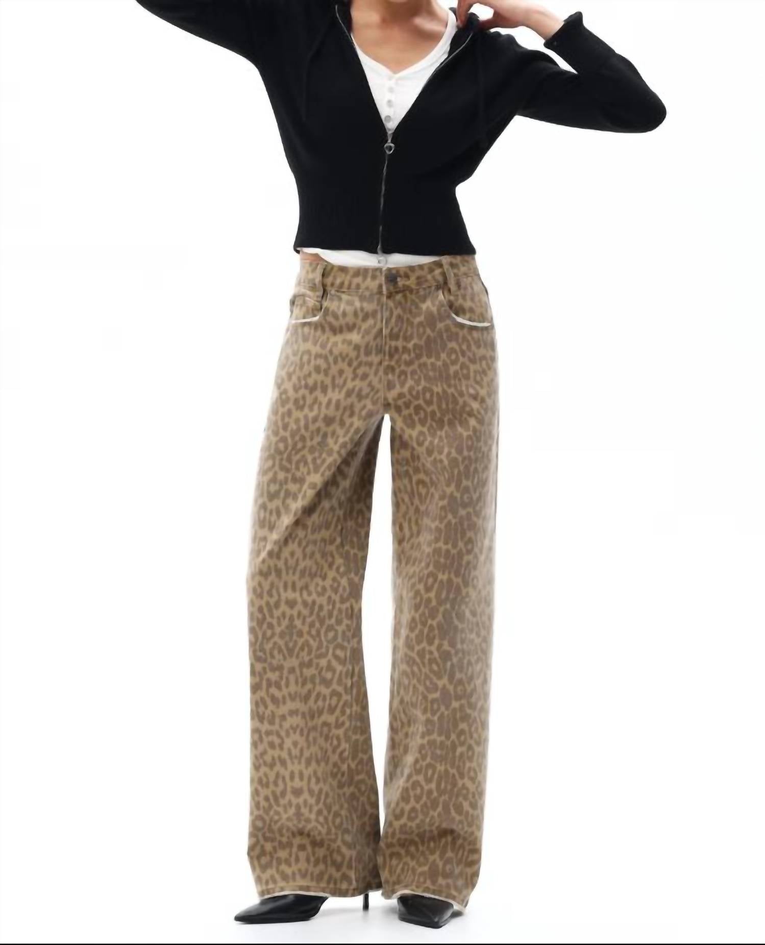 Bayeas - Mid Rise Relaxed Straight Leg Pants