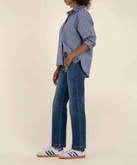 KUT FROM THE KLOTH Pattie High Rise Straight Leg Jeans in razor - women's jeans - alternate view