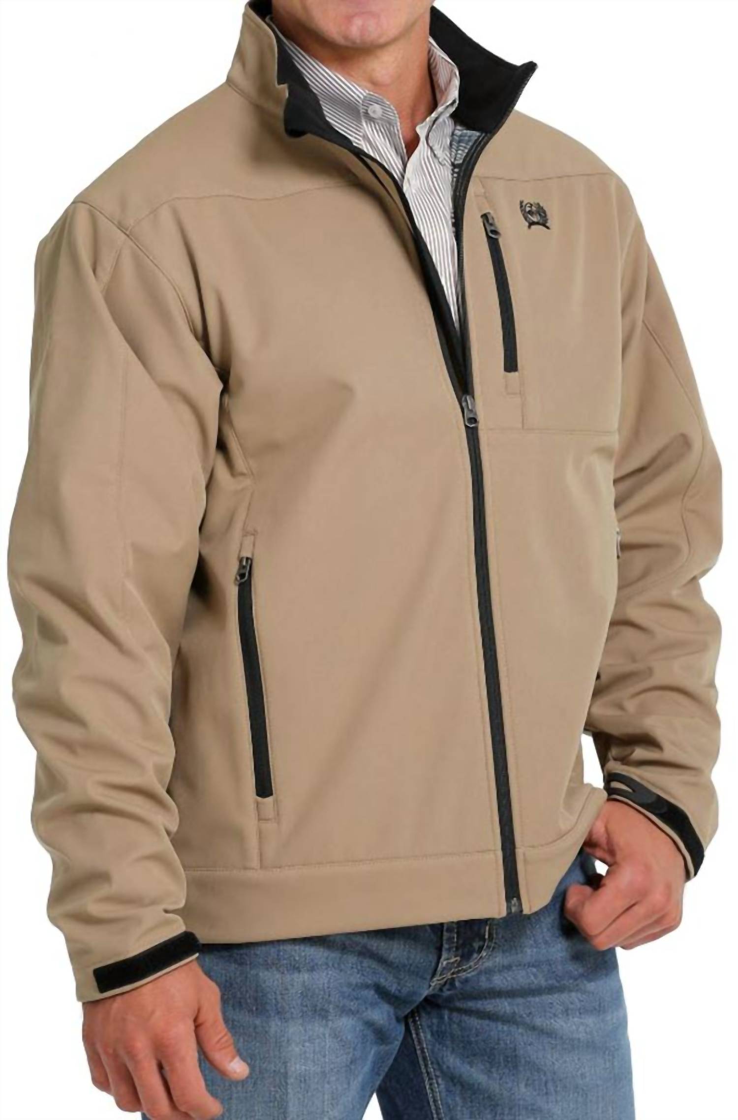 Cinch - Men's Bonded Fleece Logo Sleeve Jacket