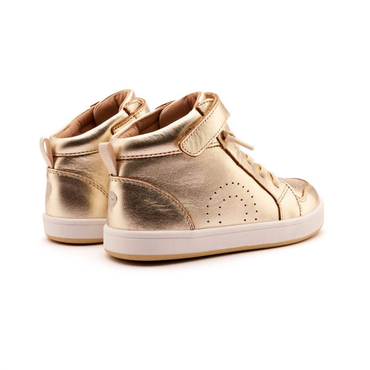 Oldsoles - Girls Skill Leather High Top Sneakers