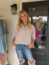 She + Sky - Bonnie Stripe Top