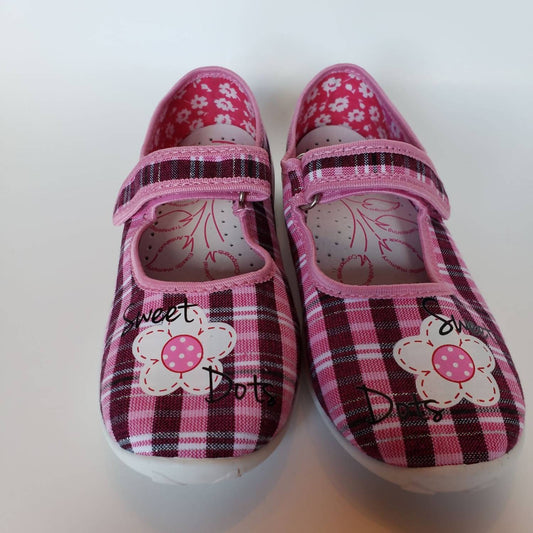 Renbut Shoes - Girl's Velcro Strap Mary Jane Casual Flat Shoe