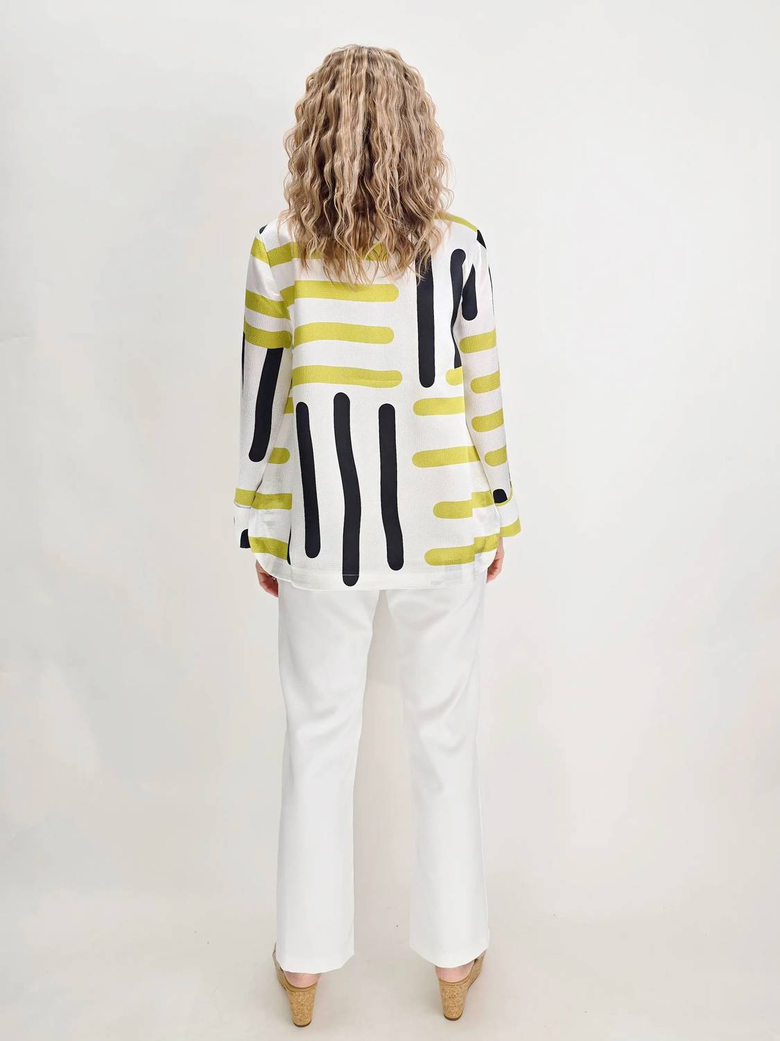Lemon Grass - Abstract Print Jacket