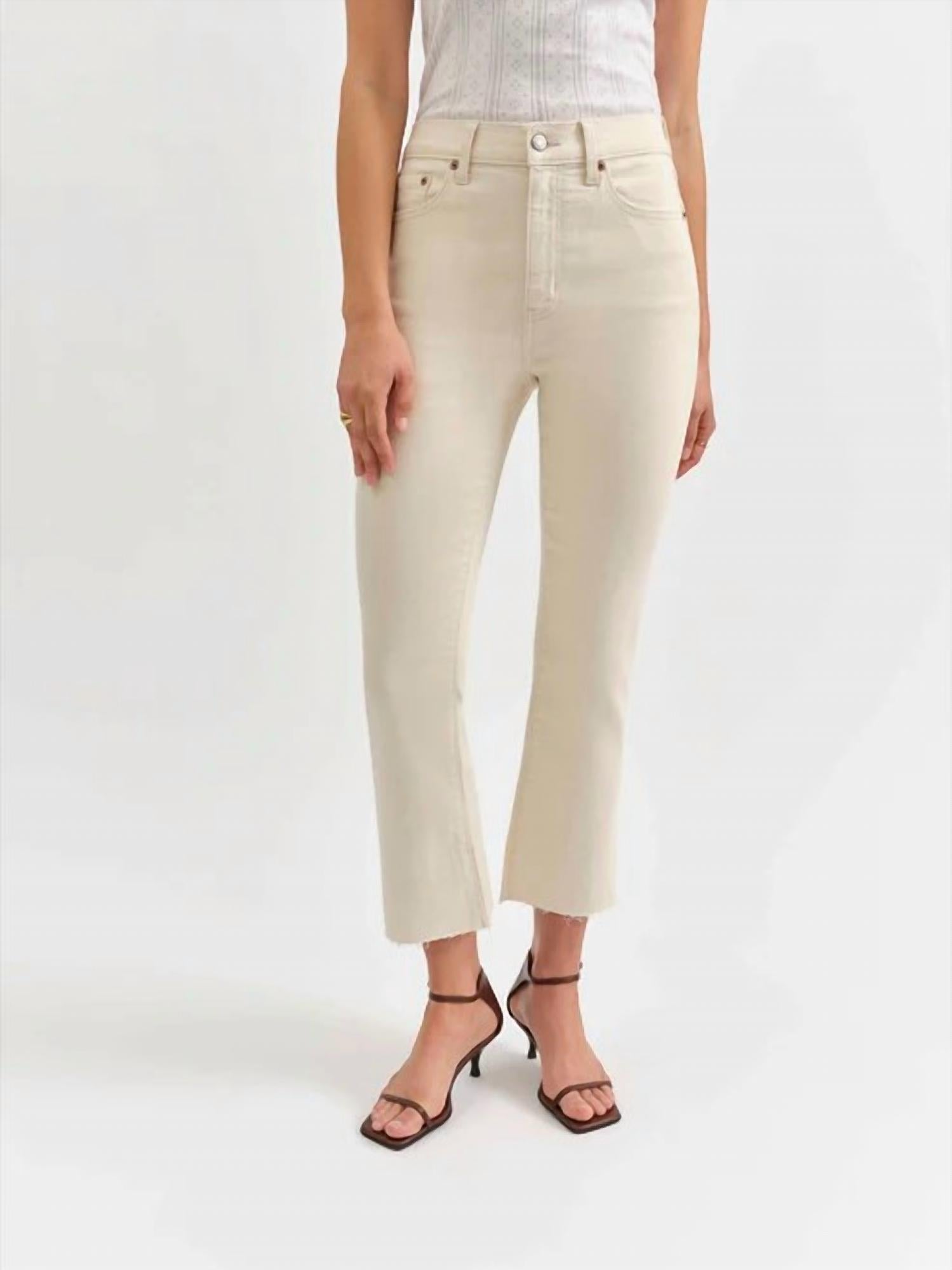 DAZE Shy Girl Raw Cut Flare Bootcut Pants - women's pants