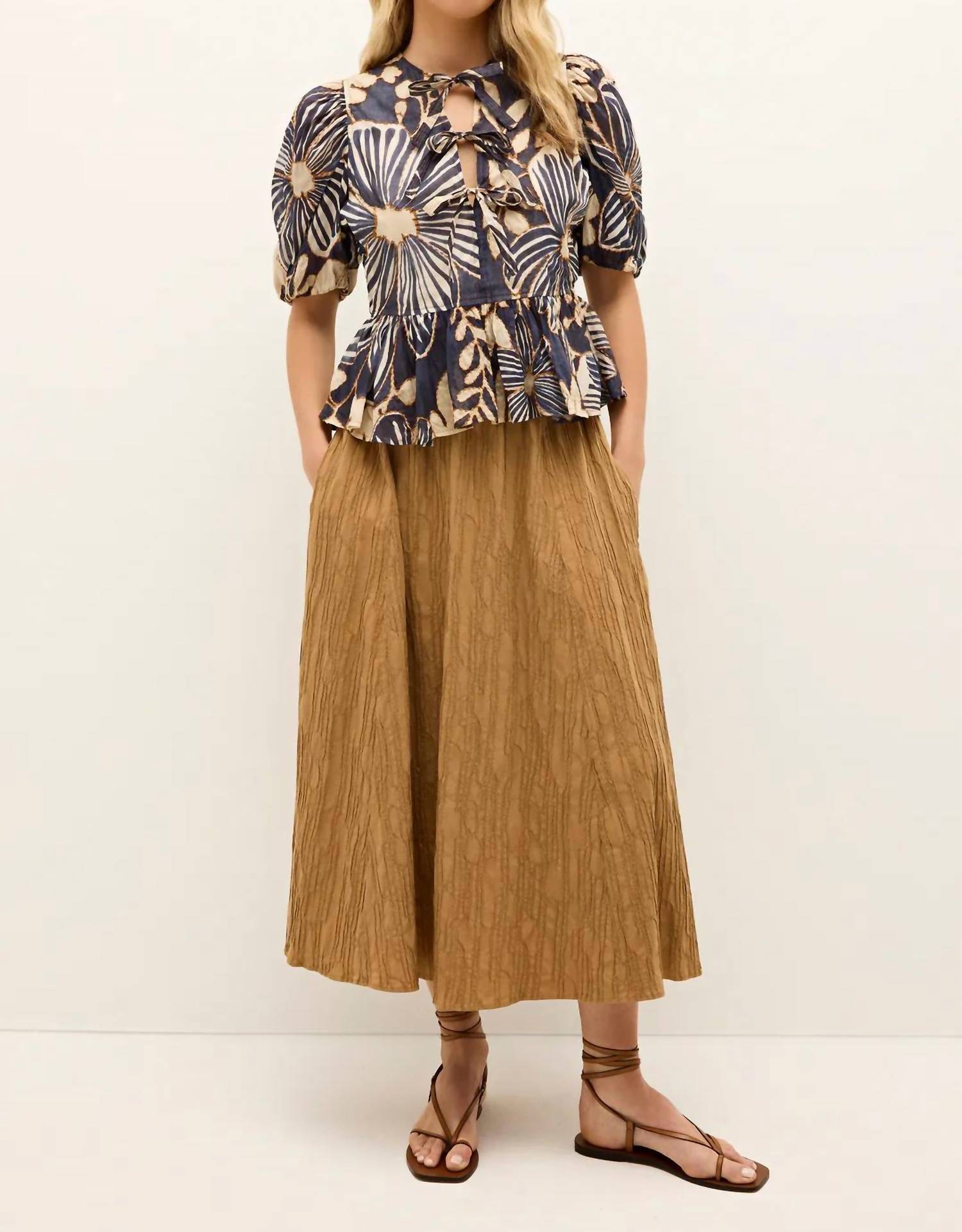 Marie Oliver - Estella Floral Print Peplum Top