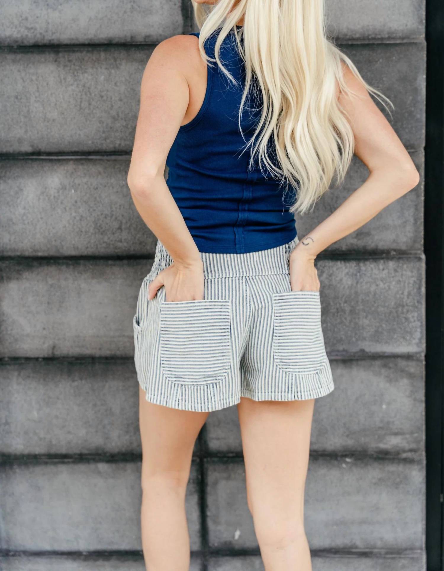 Free People - Luna Railroad Shorts