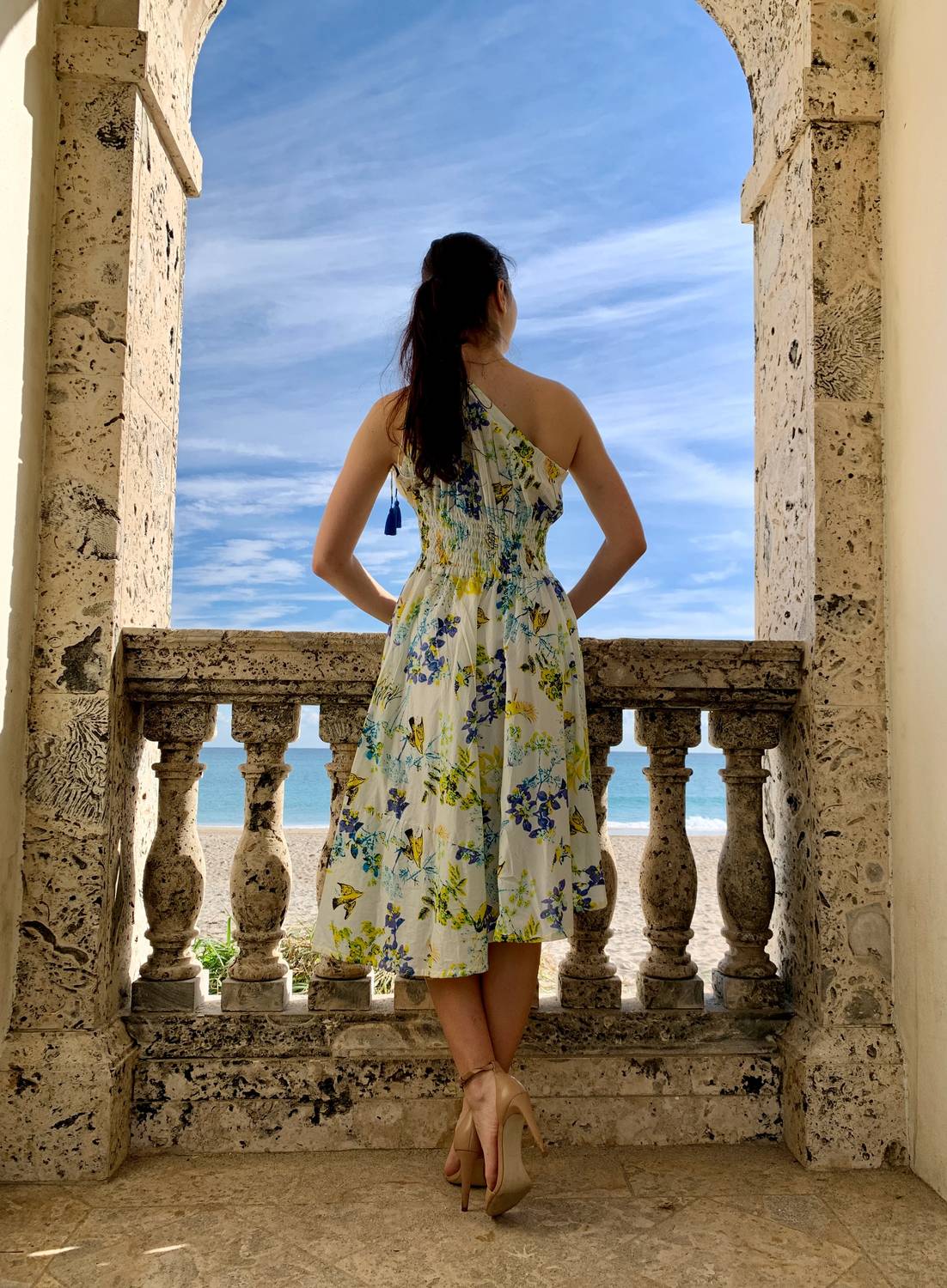 Pick Happy - Women's One Shoulder Goddess Dress