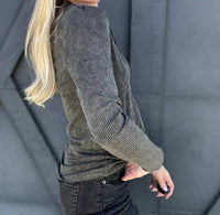Merigold Kiss - Mineral Washed Ribbed Top