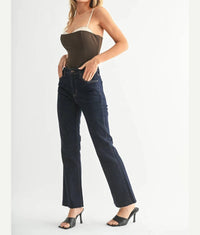 Just Black Denim - Cropped Flare Jeans