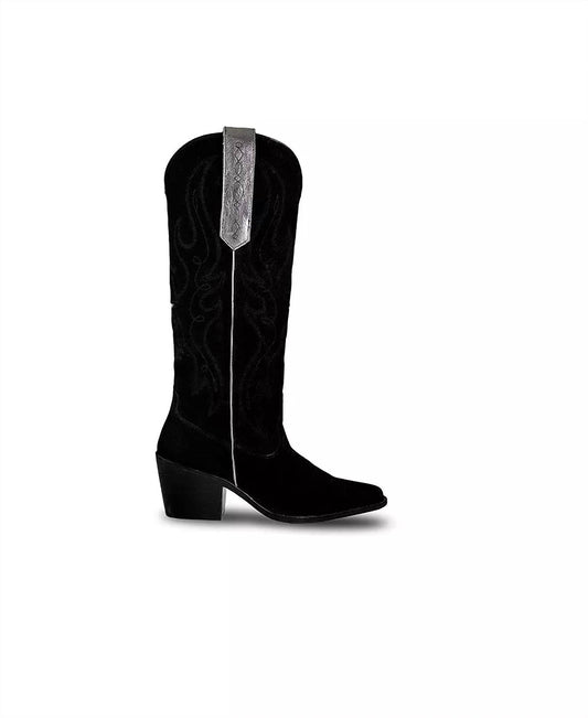 Bala Di Gala - Women's Knee-High Suede Leather Western Fenix Boots