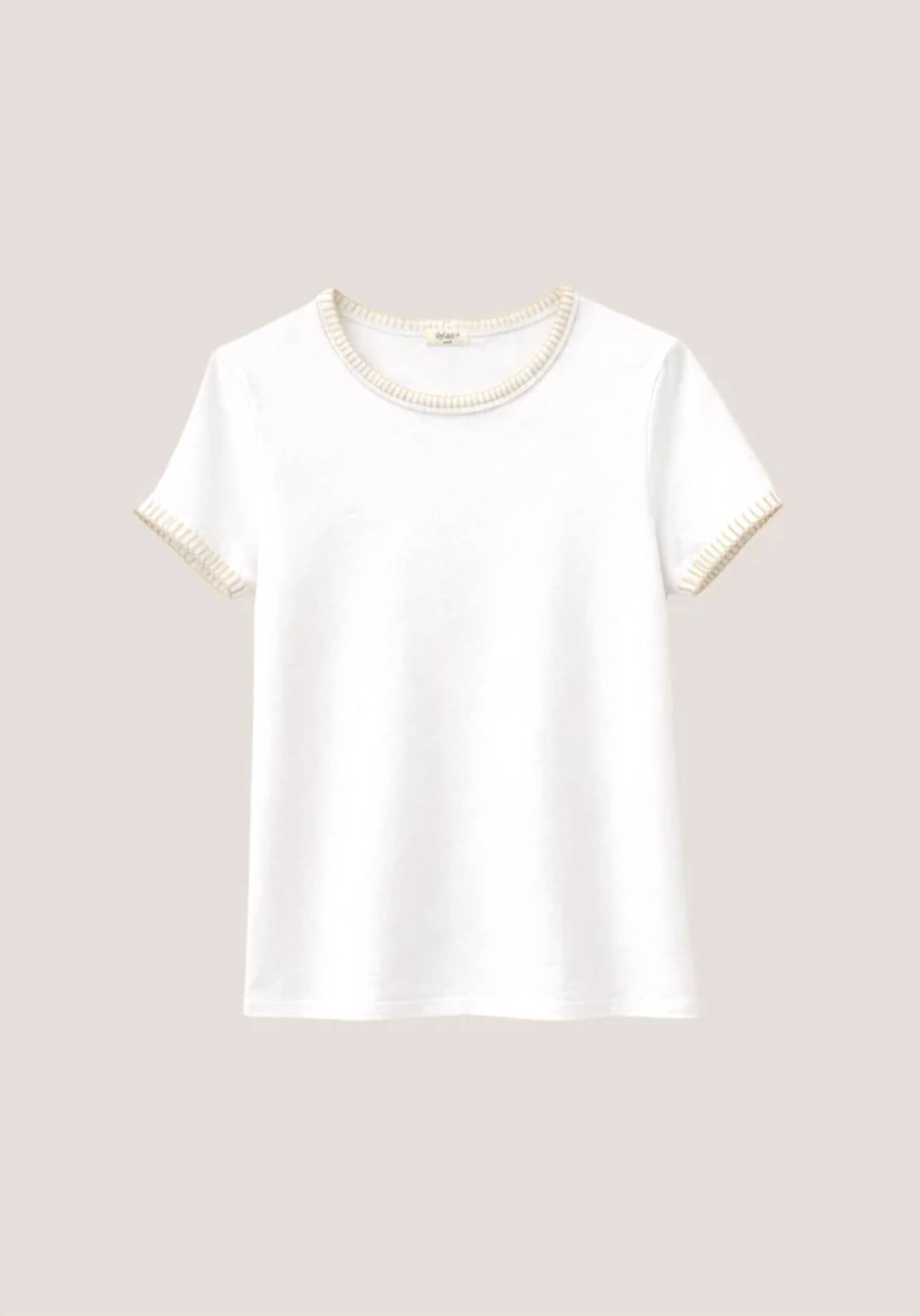 Dylan - Women's Brooks Blanket Stitch Tee