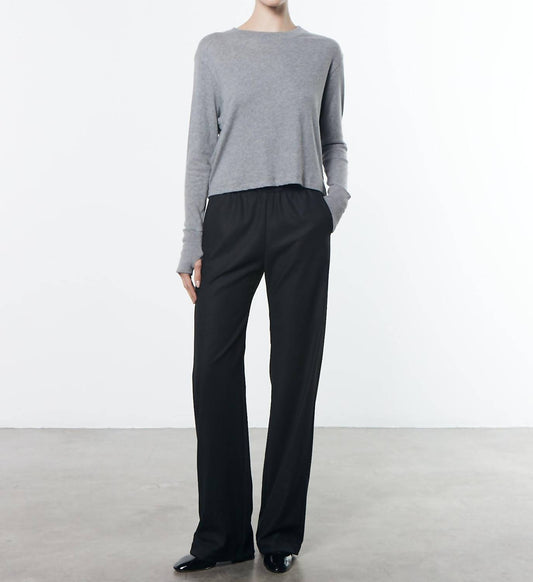 Enza Costa - CASHMERE BOXY LONG SLEEVES CREW TEE