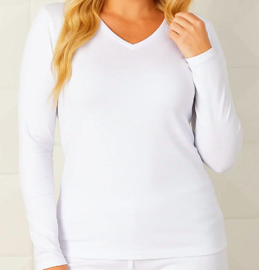 French Kyss - Long Sleeve V-Neck Top