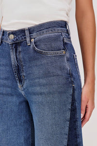 Rails Angeleno Godet Jeans in indigo grove - women's jeans - detail view