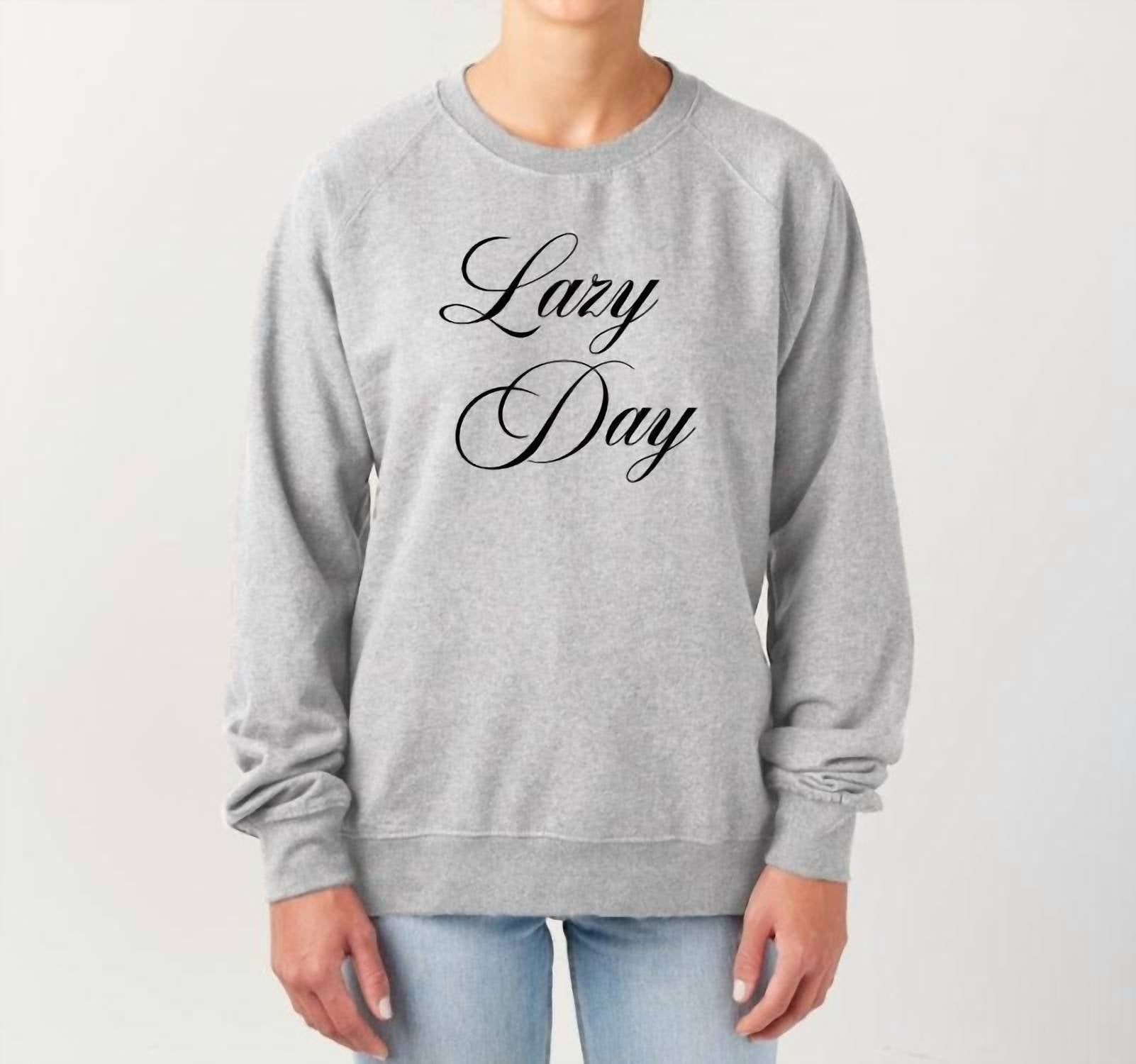 The Minted Olive - Lazy Day Graphic Crewneck Sweatshirt