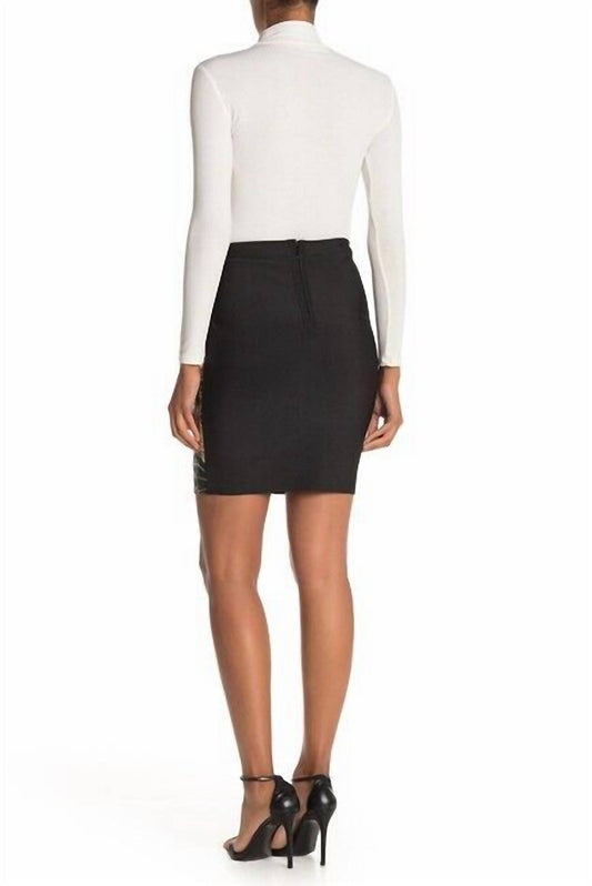 Wow Couture - Sequin Front Bandage Stretch Mini Skirt