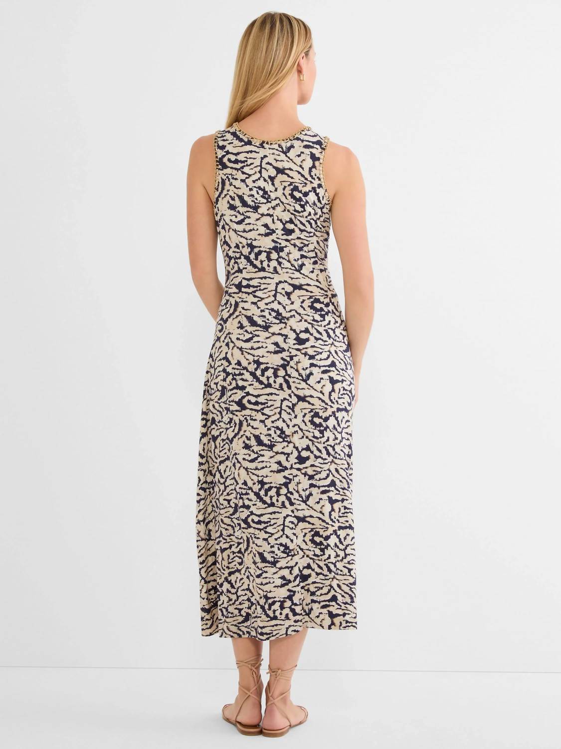 Nic + Zoe - Contrast Swirl Heather Midi Dress