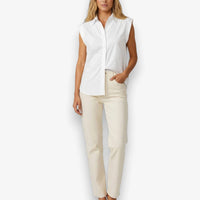 Naked Zebra - Tailored Cap Sleeve Blouse