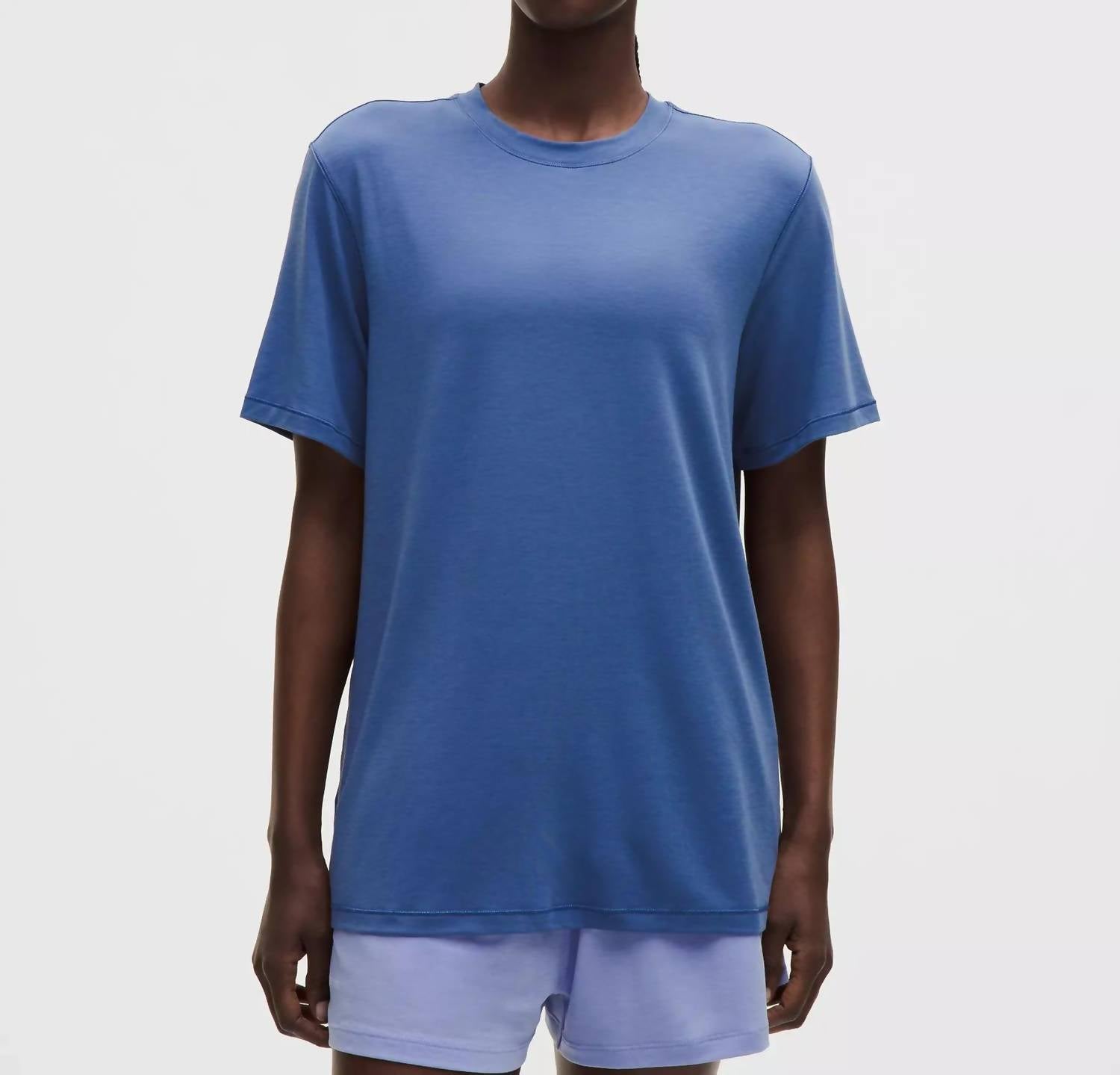 lululemon Jersey Training Short Sleeve Shirt in brilliant blue - women's t-shirt