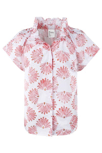 Finley - Mended Peacock Print Jenny Top