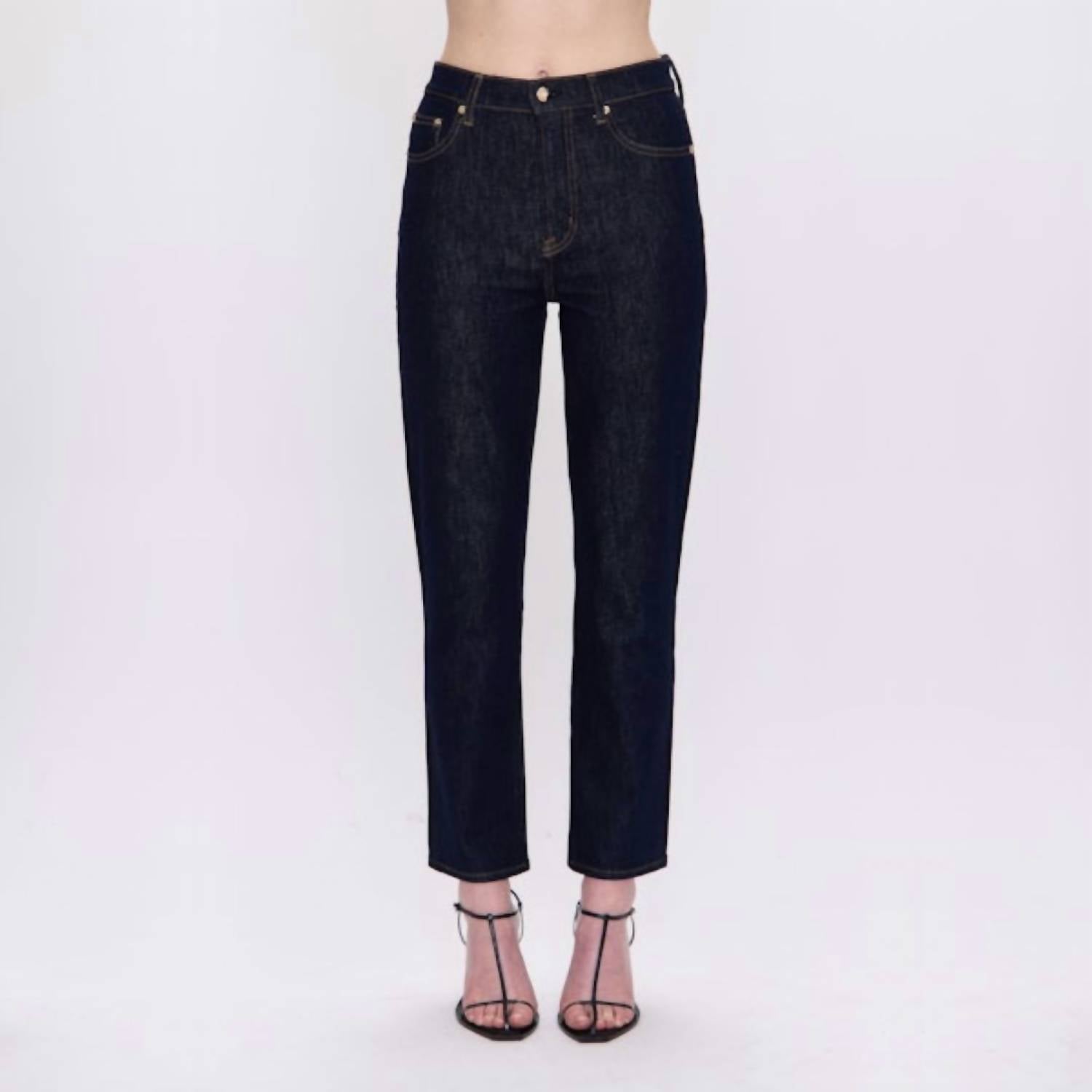 PISTOLA Bri Ankle High Rise Slim Straight Jean in nightfall - women's jeans