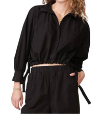 Stateside - Poplin Tie Hem Shirt
