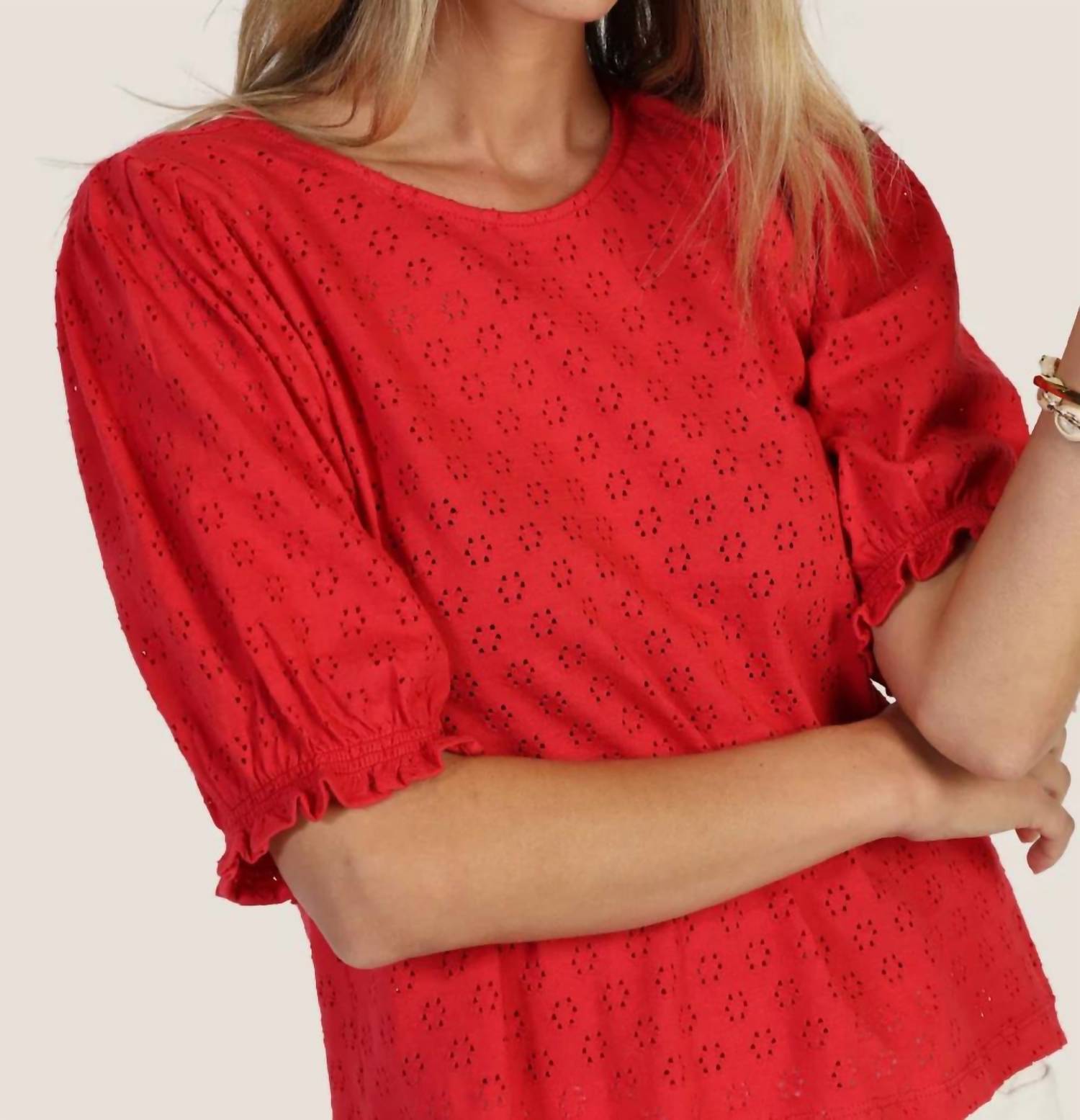 Dylan - Wyatt Knit Embroidery Blouse