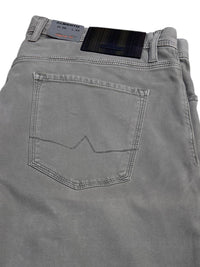 Alberto Men's Chino Pants in grey - men's pants - detail view