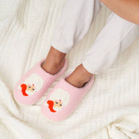 The Darling Effect - Girl's Santa Fuzzy Slippers