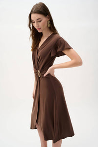 Joseph Ribkoff - Flutter Sleeve Midi Dress