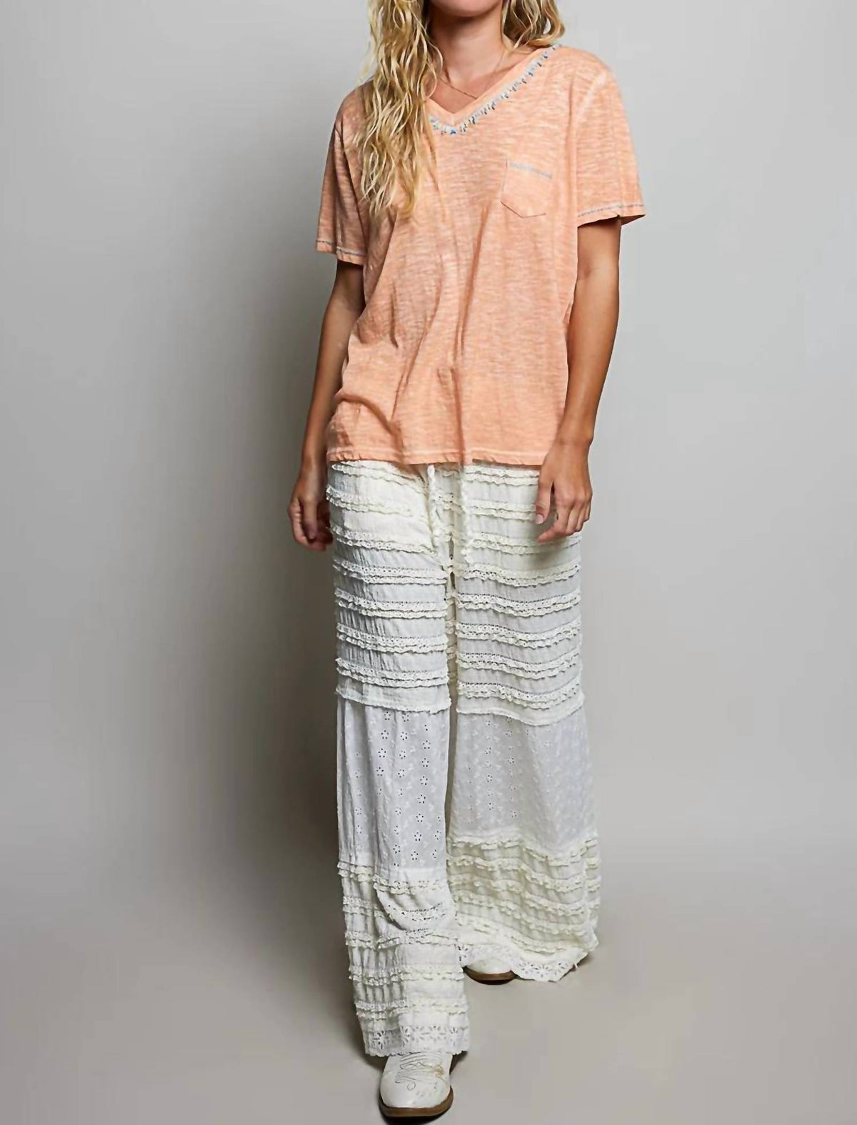 Pol - Hand-stitched Slub Tee