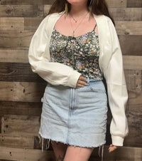 Promesa - Helena Scuba Knit Cropped Shrug