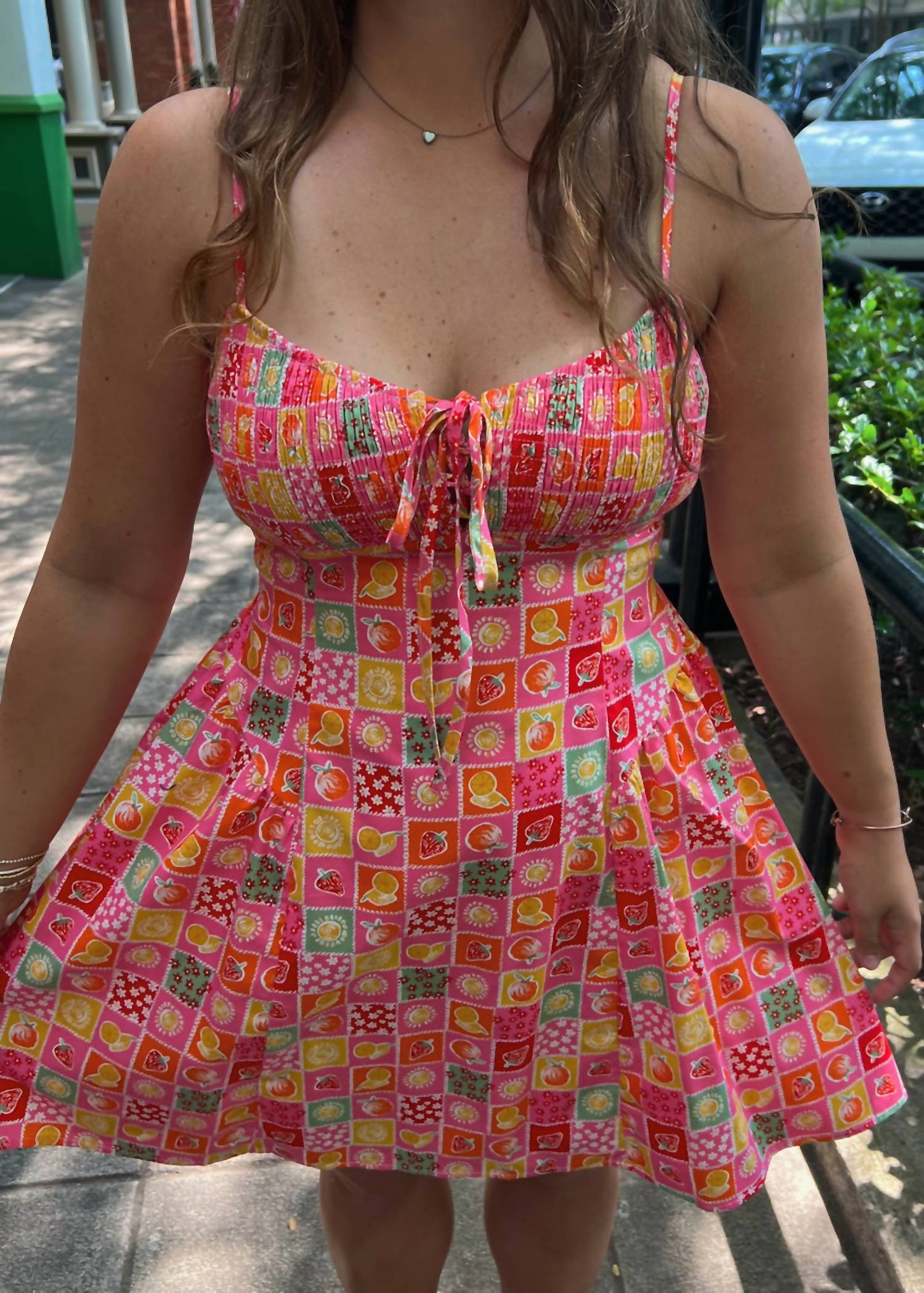 Dress Forum - Fruit Stamps Mini Dress
