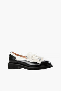 ALL BLACK Women's Kilty Guy Flats in black white - women's flats