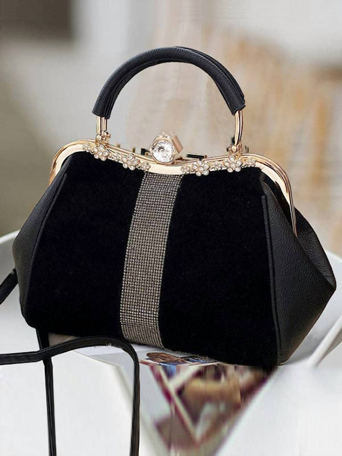 Vividlux - Women's Geometric Sequined Split-joint Crossbody Handbags