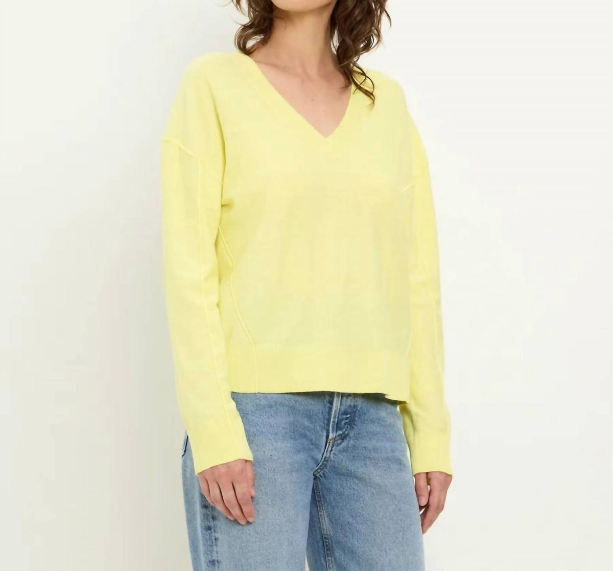Michael Stars - Halsey V Neck Long Sleeve Pullover