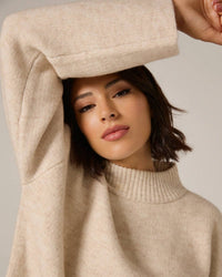 7Diamonds Wren Knitted Sweater in sand - women's sweater - alternate view