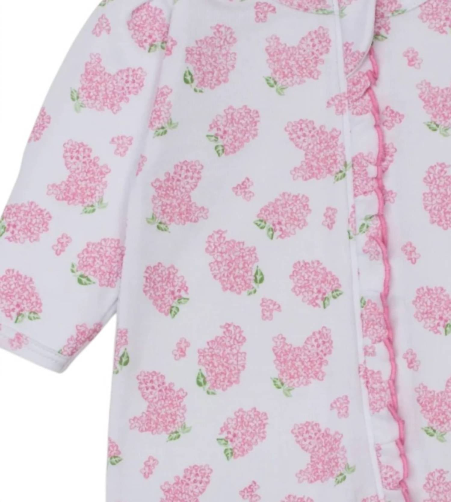 Kissy Kissy - Girl's Hydrangea Zipper Footie