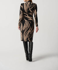 Joseph Ribkoff - Long Sleeve Sheath Dress With Side Buckle