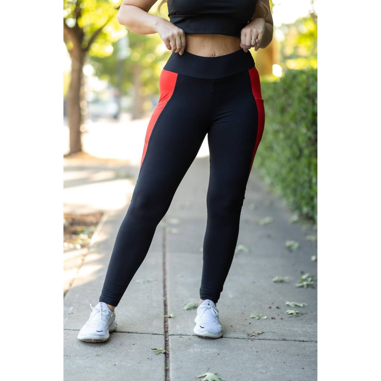 Julia Rose - Roxie Panel Full Length Leggings