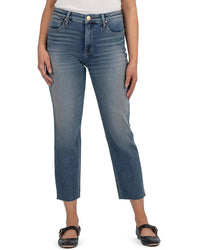 Kut From The Kloth - Rachael High Rise Fab Mom Raw Hem Jeans