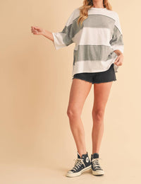 Aemi + Co - Polly Color Block Top