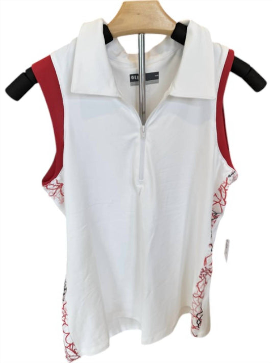 Lija - Rib Release Golf Polo Top