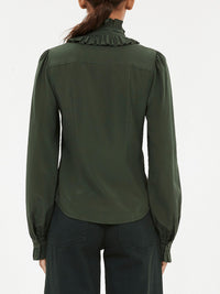 Ulla Johnson - Catroux Silk Long Sleeve Button Front Blouse